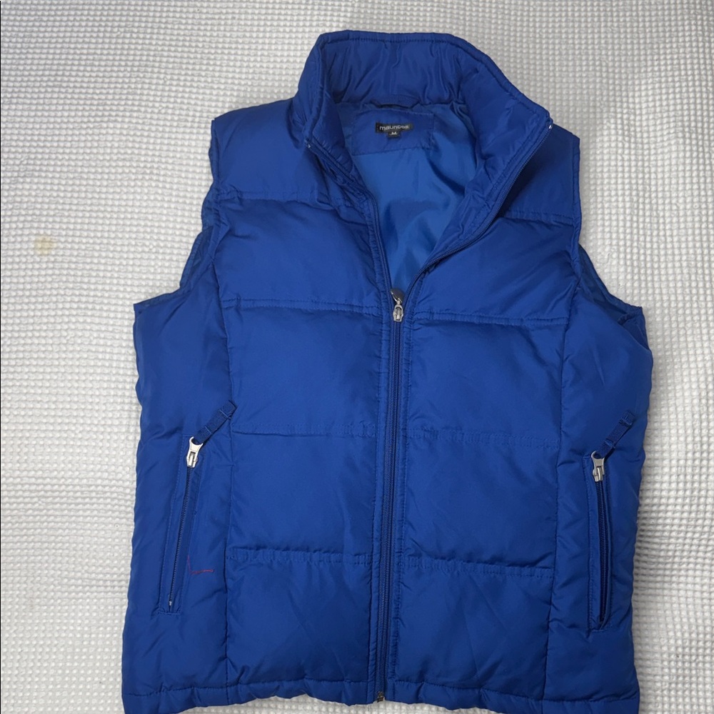 Blue Puffer Vest - Medium